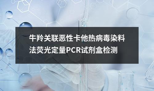 牛羚关联恶性卡他热病毒染料法荧光定量PCR试剂盒检测