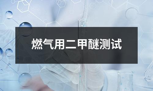 燃气用二甲醚测试