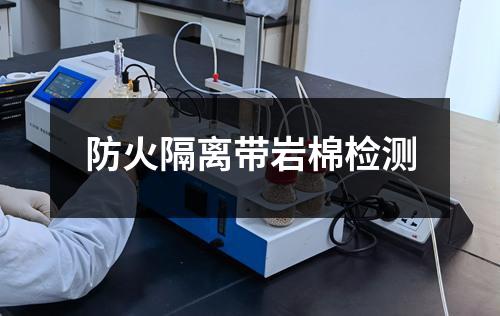 防火隔离带岩棉检测