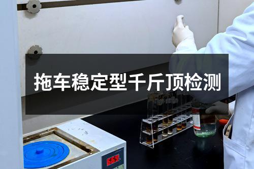 拖车稳定型千斤顶检测