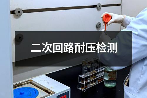 二次回路耐压检测
