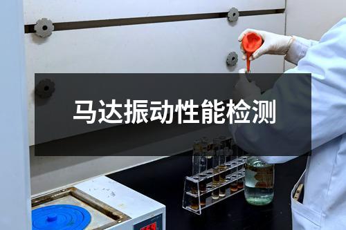 马达振动性能检测